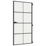 Cumpara ieftin Usa interior negru 102,5x201,5 cm sticla securiz./aluminiu slim