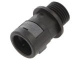 Conectori finali drepţi Filet metrică exterior poliamidă 6
