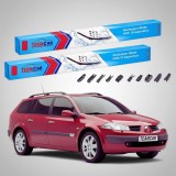 Cumpara ieftin Ștergătoare Renault Megane II Grandtour Break 2002-2006 | Set Față Flat Premium &ndash; TeamCar&reg;