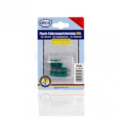 Set 5 sigurante fuzibile standard 30A ALCA 08349 foto