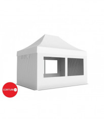 3x4,5 m Pavilion Pliabil Professional Aluminiu 50 mm, cu 4 ferestre panoramice, foto