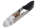 Lampă LED albă T5,5 12V EAO, 1 diodă, 900mcd