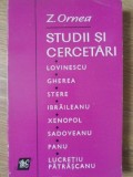 STUDII SI CERCETARI (LOVINESCU, GHEREA, STERE, IBRAILEANU, XENOPOL, SADOVEANU, PANU, LUCRETIU PATRASCANU)-Z-221929