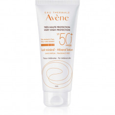 Avène Sun Minéral Lapte de protecție fără chimicale și parfum SPF 50+ 100 ml