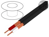 Cablu microfon negru 2x0,25mm2 OFC