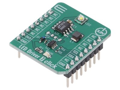 LED Driver 7 Click Board Prototyping Module foto