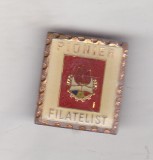 Bnk ins Insigna Pionier Filatelist cls I, Romania de la 1950