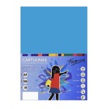 Carton colorat A4 Fabrisa 15464, 180g/mp, albastru turcoaz intens, top 50 coli