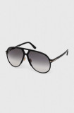 Tom Ford ochelari de soare barbati, culoarea negru, FT1061_6401B