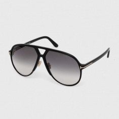 Tom Ford ochelari de soare barbati, culoarea negru, FT1061_6401B