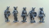 Set 5 figurine metal Vikingi Kinder anii 80