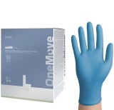 Cumpara ieftin Manusi nitril ONE MOVE L (8-9), albastre, nepudrate, 250 buc set , extractie igienica