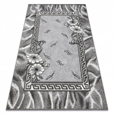 Covor BCF Morad TRIO Flori, frunze clasic - gri, 80x150 cm foto