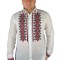 Bluza tip ie barbati R187 alb crystal/rosu , marimea 3XL