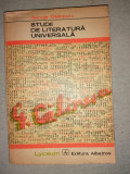 GEORGE CALINESCU - STUDII DE LITERATURA UNIVERSALA