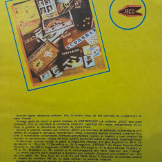 1988 Reclamă jocuri JECO comunism 24x16 epoca aur GO, SCRABBL, copilarie pionier
