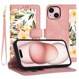 Husa personalizata fete iPhone 15 Techsuit FlipCraft, roz