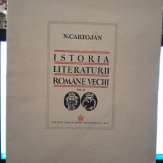 Istoria literaturii romane vechi volumul 2 , N. Cartojan , 1940