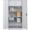 Fiset metalic Premium cu 3 rafturi si seif 800x350x1800 mm (LxlxH), 60 kg/polita, Neasamblat, PLUS