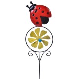 Stick metalic decorativ cu buburuză, 61 cm, CMCLASS