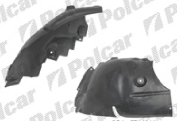 Carenaj roata Mercedes Clasa SLK (R171), 11.2004-2008 partea Stanga, Punte fata partea din Fata, 1716900130, 5028FL1T Kft Auto