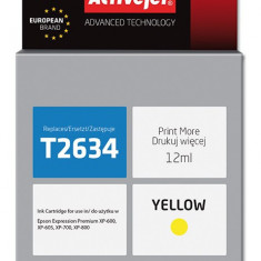 Cartus compatibil t2634 yellow pentru epson, premium activejet, garantie 5 ani