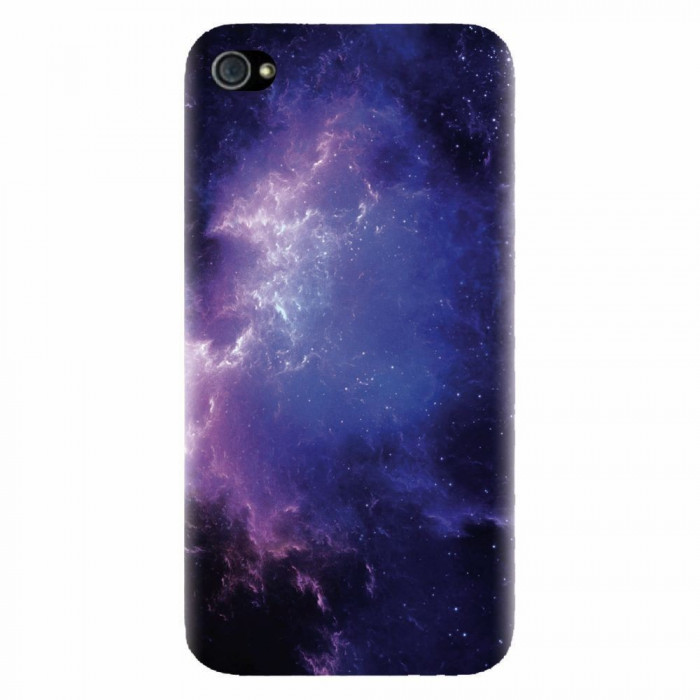 Husa silicon pentru Apple Iphone 4 / 4S, Purple Space Nebula