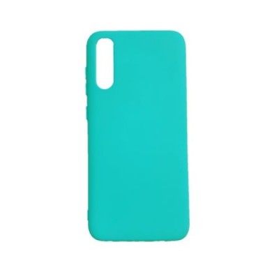 Husa silicon soft-touch compatibila cu Samsung Galaxy A70, Turquoise Mint foto