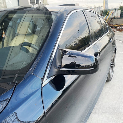 Capace oglinda tip BATMAN compatibile cu BMW Seria 4 F32 F33 F36 negru lucios Cod:BAT20100 foto