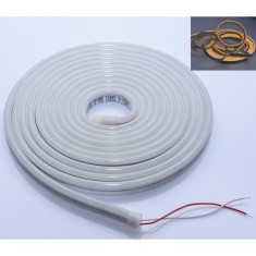 Banda LED neon flex, SMD, furtun luminos auto, 5M, 12V, IP67, Alb Cald foto