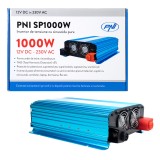 Aproape nou: Invertor de tensiune PNI SP1000W cu sinusoida pura, alimentare 12V