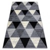 Covor BCF Base 3986 Geometric triunghiurile gri / negru, 185 x 270 cm, Dreptunghi, Polipropilena