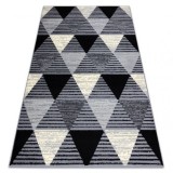 Covor BCF Base 3986 Geometric triunghiurile gri / negru, 185 x 270 cm, Dreptunghi, Polipropilena