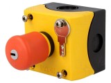 Casetă de comandă RMQ-Titan cu 1 buton ciupercă IP66