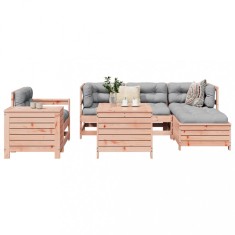 vidaXL Set canapele gradina, 7 piese, lemn masiv brad douglas foto