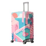 Husa Troler Kwmobile L Multicolor Lycra 25-28 inch Protectie Bagaj Antizgarieturi