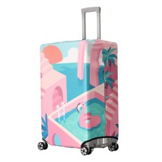 Husa pentru troler marime L Kwmobile, Multicolor, Lycra, 45230.3.10 foto