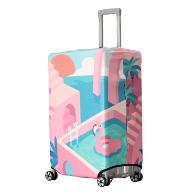 Husa pentru troler marime L Kwmobile, Multicolor, Lycra, 45230.3.10 foto