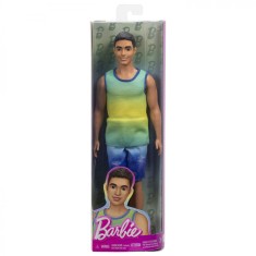 BARBIE PAPUSA BAIAT FASHIONISTAS BRUNET CU MAIOU OMBRE SI PANTALONI SCURTI DE BLUGI SuperHeroes ToysZone foto