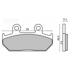 Placute frana Honda Cod Produs: MX_NEW 225101500RM