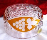BOL / BOMBONIERA CRISTAL COLORAT MARCA JULIA POLONIA 15 CM