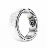 Inel iSEN R2 Smart Ring White, HR, SpO2, Tensiune, Temperatura, Monitorizare somn, Multi Sport, NFC, Aplicatie dedicata: EcTri, 18mAh, IP68
