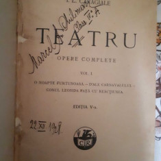 Carte veche I.L.Caragiale, Teatru 1928