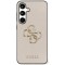 Husa pentru Samsung Galaxy S25 - Guess Hardcase 4G Grained Big and Classic Logo (GUHCS25SPGT4MBE) - Beige