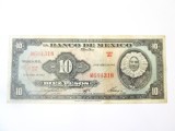 Rara! Mexic 10 Pesos 1963,bancnota din imagini la cel mai mic pret