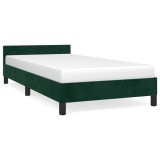 Cumpara ieftin Cadru de pat fara saltea, verde inchis, 80x200 cm, catifea
