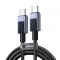 Cablu Date si Incarcare USB-C - USB-C UGREEN L513, 240W, 2m, Negru