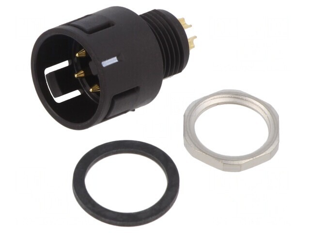 Conector Circular 5 Pin IP67 125V 5A Soclu Tată