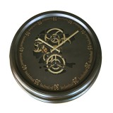 Ceas de perete cu mecanism Skeleton si geam 52,5x8,5 cm