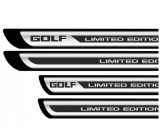 Set 4 stickere protectii praguri gri pentru Golf